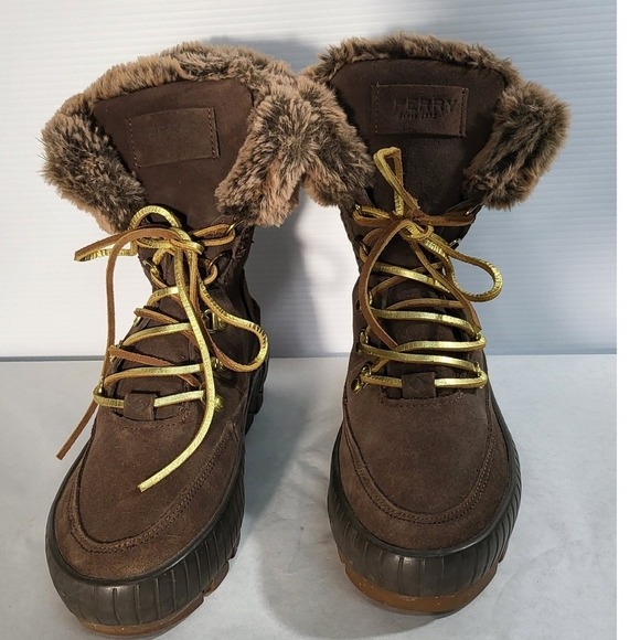 Vintage Sperry Women's Torrent Winter Lace Up Suede Waterproof Snow Size 8.5 - Picture 2 of 11